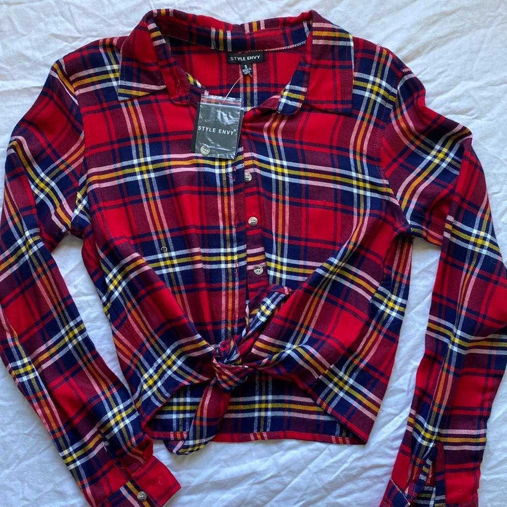 Light flannel shirt.